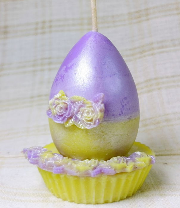 Lumanari " ousoare parfumate ", decor pentru masa de Paste in ambalaj cadou [13]