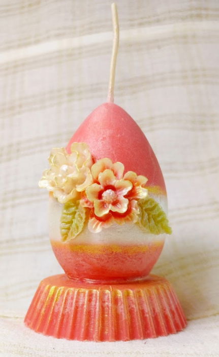 Lumanari " ousoare parfumate ", decor pentru masa de Paste in ambalaj cadou [10]