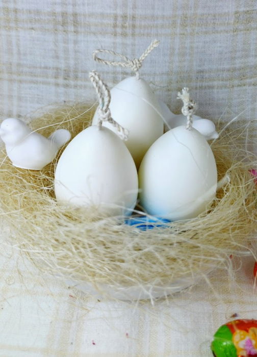 Lumanari " ousoare parfumate " + suport din ceramica handmade [7]