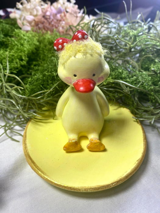 Magneți de frigider 'rata', din ceramica , lucrati si pictati manual [2]