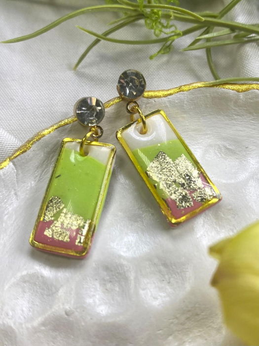 Patrat verde mov cu zirconia [2]