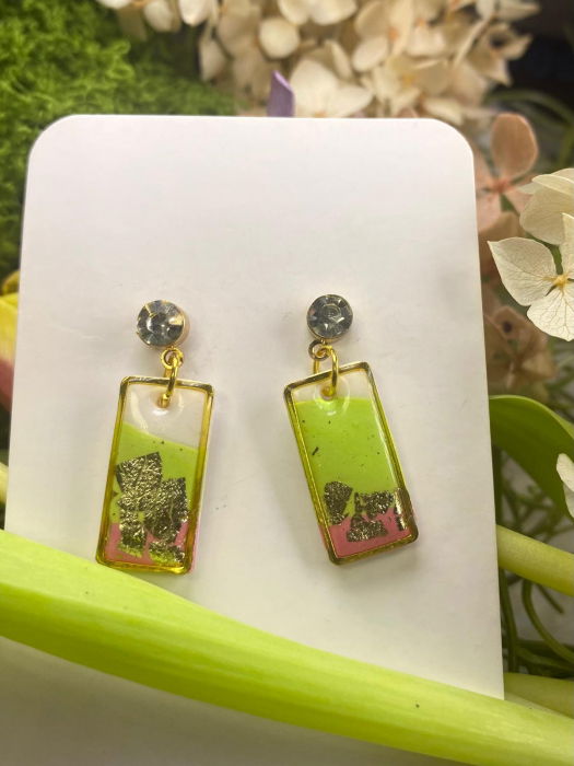 Patrat verde mov cu zirconia [4]