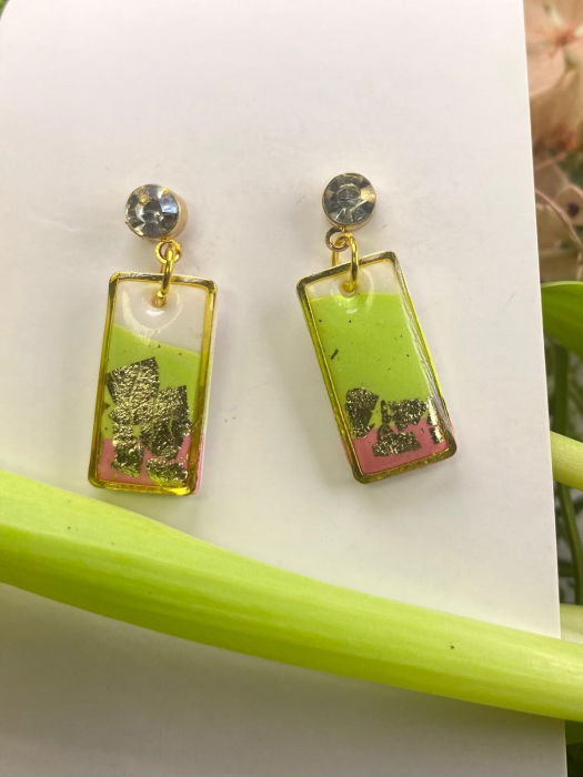 Patrat verde mov cu zirconia [3]