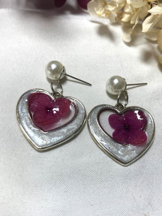 Dublu inimoare mov perla [2]