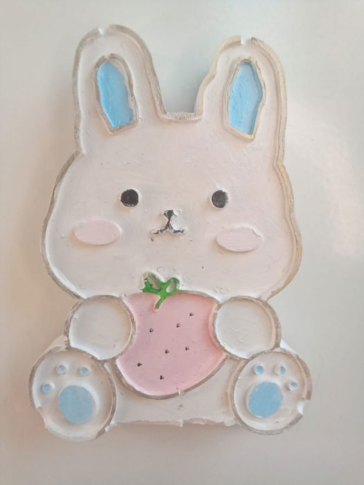 Magneți de frigider 'ursuleti', din ceramica, lucrati si pictati manual + magnet "iepuras", cadou [6]