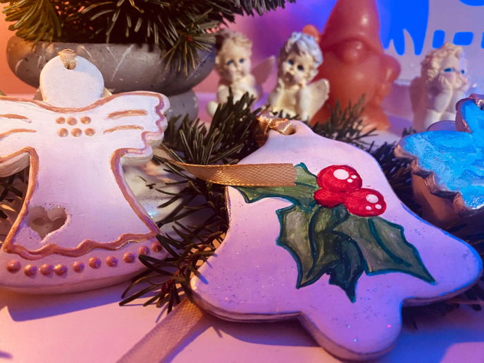 Set de 5 diferite decoratiuni din ceramica pentru bradul de Craciun [19]