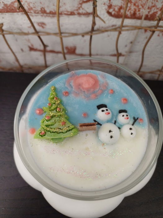 Set decorativ "Peisaj de iarna" plus cadou. [12]