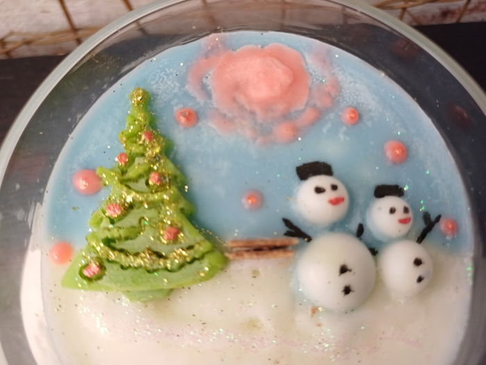 Set decorativ "Peisaj de iarna" plus cadou. [4]