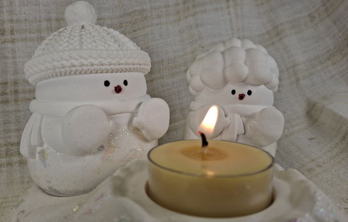 Set decorativ de Craciun - 'Snow Couple' [5]