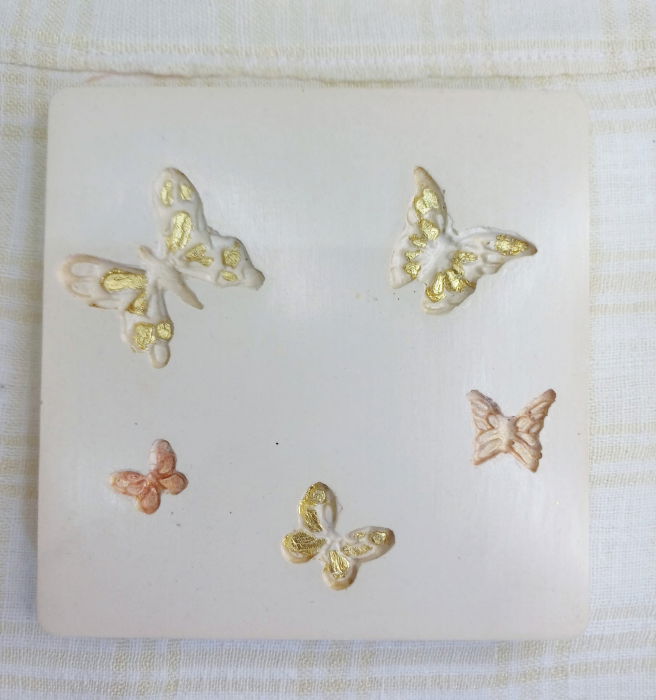 Set decorativ -  lumanare in recipient  rotund plus coaster din ceramica. [4]