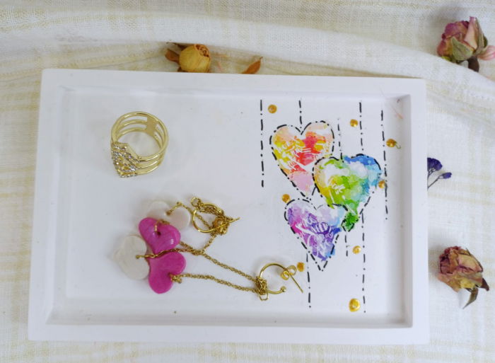 Set decorativ  "inimioare colorate" [6]