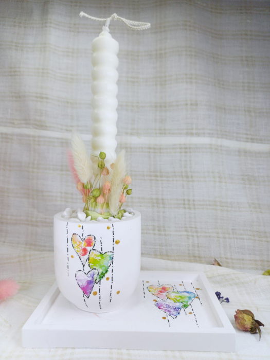 Set decorativ  "inimioare colorate" [1]