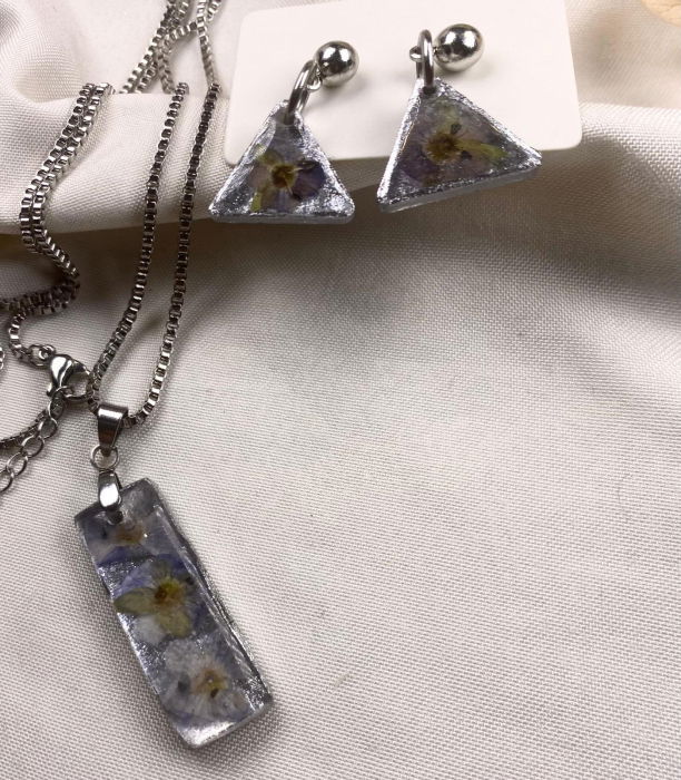 Set lantisor si cercei 'miozotis' [3]