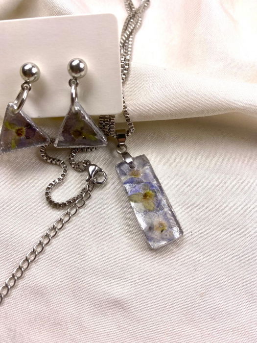 Set lantisor si cercei 'miozotis' [2]