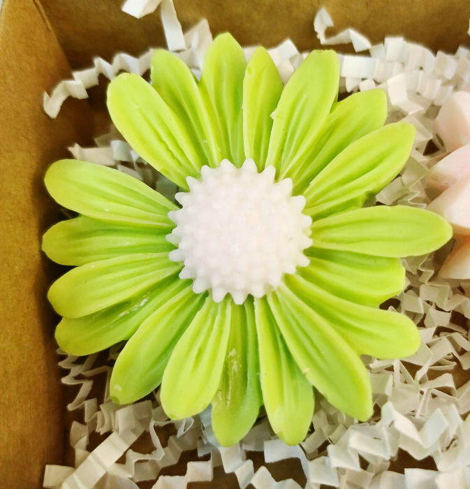 Wax melts - Tablete parfumate  -cutie cu doua flori divers colorate. [2]