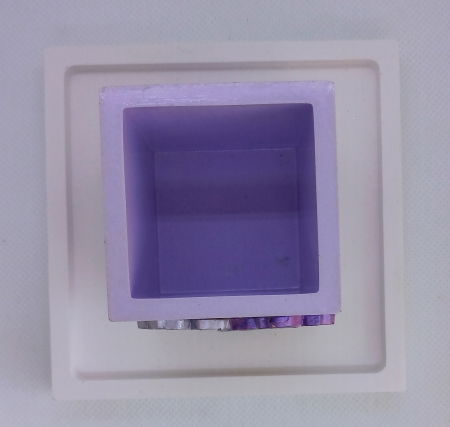 Set decorativ pahar mov cu floricele [19]