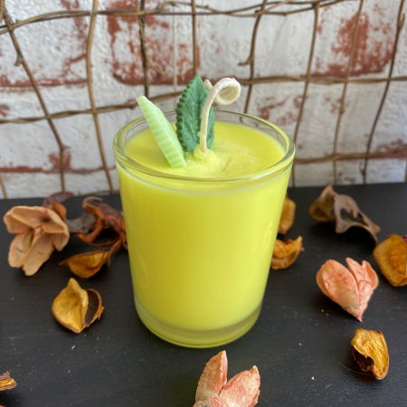 Set trei  lumanari " Rasta cu frunze " [2]