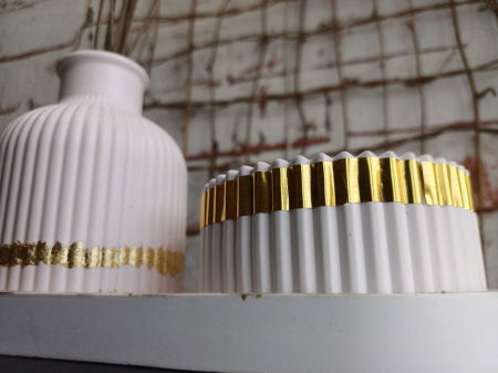 Set decorativ roz auriu [6]