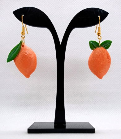 Cercei handmade - Cercei mandarine