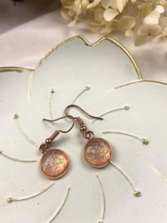 Cercei rotund glitter [1]