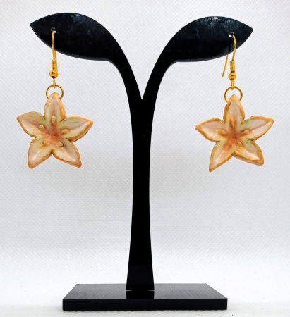 Cercei handmade - Cercei orange blossom