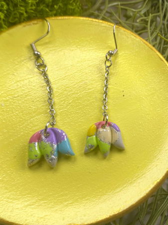 Cercei handmade - Lalea multi color