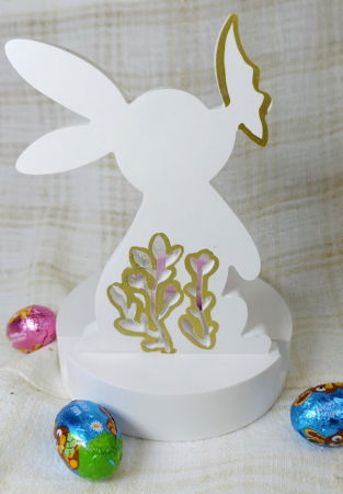 Iepuraș suport de lumanare din ceramică handmade [2]