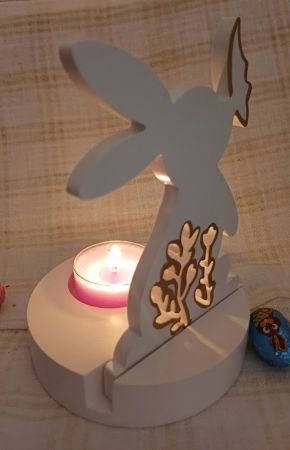 Iepuraș suport de lumanare din ceramică handmade [3]