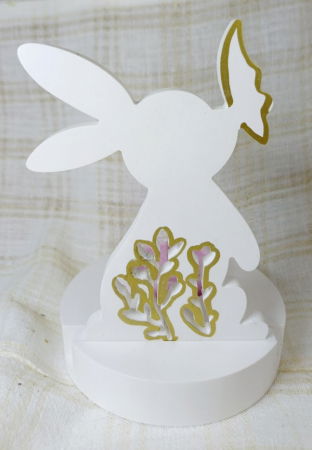 Iepuraș suport de lumanare din ceramică handmade [7]