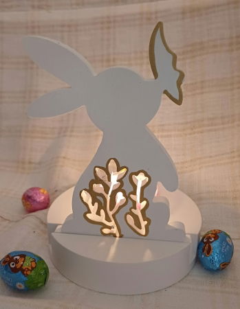 Iepuraș suport de lumanare din ceramică handmade [6]