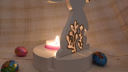 Iepuraș suport de lumanare din ceramică handmade [4]