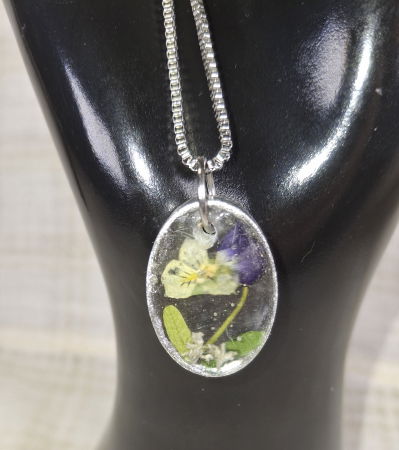 Set lantisor si cercei  'panselute' [7]