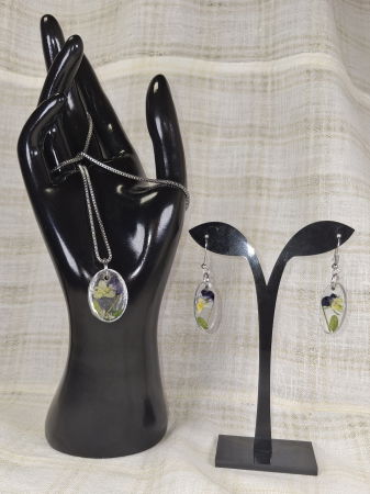 Set lantisor si cercei  'panselute' [6]