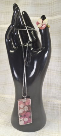 Lantisor si inel  'hortensie' [7]