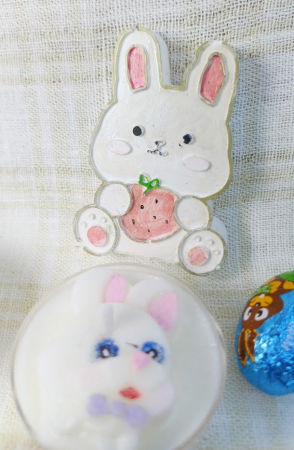 Lumanare / ceramica lucrata manual "Mini Bunny" [5]