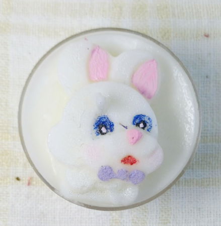 Lumanare / ceramica lucrata manual "Mini Bunny" [4]