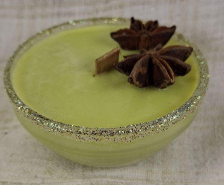 Lumanare craciun parfumata de ceară de soia in sticlă [3]