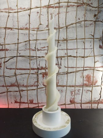 Set decorativ cu lumanare din ceara naturala de albine. [4]