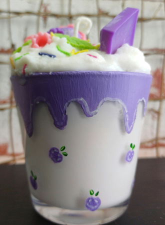 Lumanare parfumata, " Fantasy Desert ", in pahar de sticla. [6]