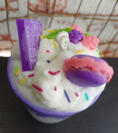 Lumanare parfumata, " Fantasy Desert ", in pahar de sticla. [3]