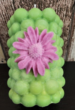 Lumanare parfumata din ceara de soia ecologica + farfurie ceramica handmade [3]