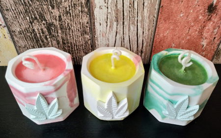 In recipient din ceramica handmade - Set " Rasta "