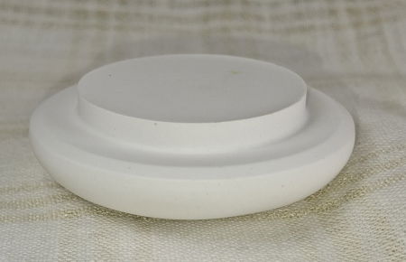 Caseta bijuterii - recipient rotund, alb, din ceramica, cu capac. [4]