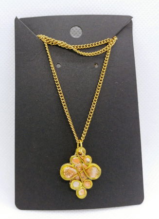 Set cercei si colier  "evantai " [2]