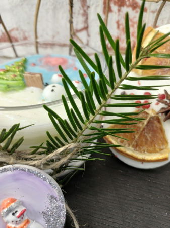 Set decorativ "Peisaj de iarna" plus cadou. [4]