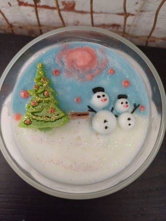 Set decorativ "Peisaj de iarna" plus cadou. [9]