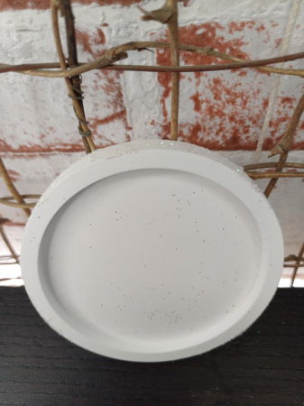 Set decorativ  Craciun - lumanare bradut plus suport ceramic. [3]