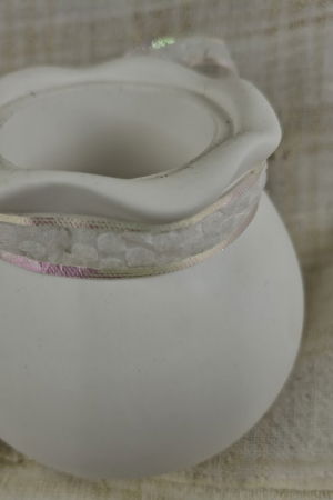 Set decorativ Craciun - lumanare plus suport din ceramica si vas [4]