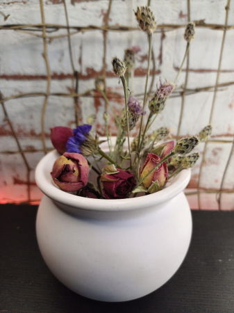 Set decorativ - farfurie cu flori aurii [1]