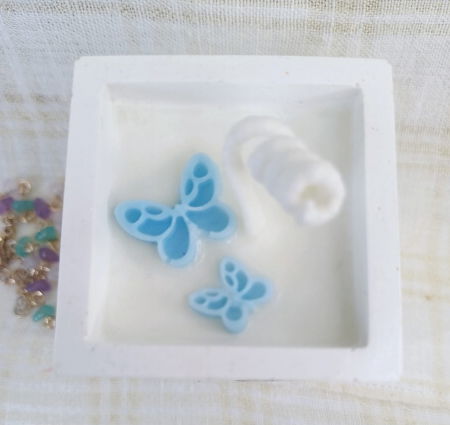 Set decorativ - trandafiri albastri. [5]